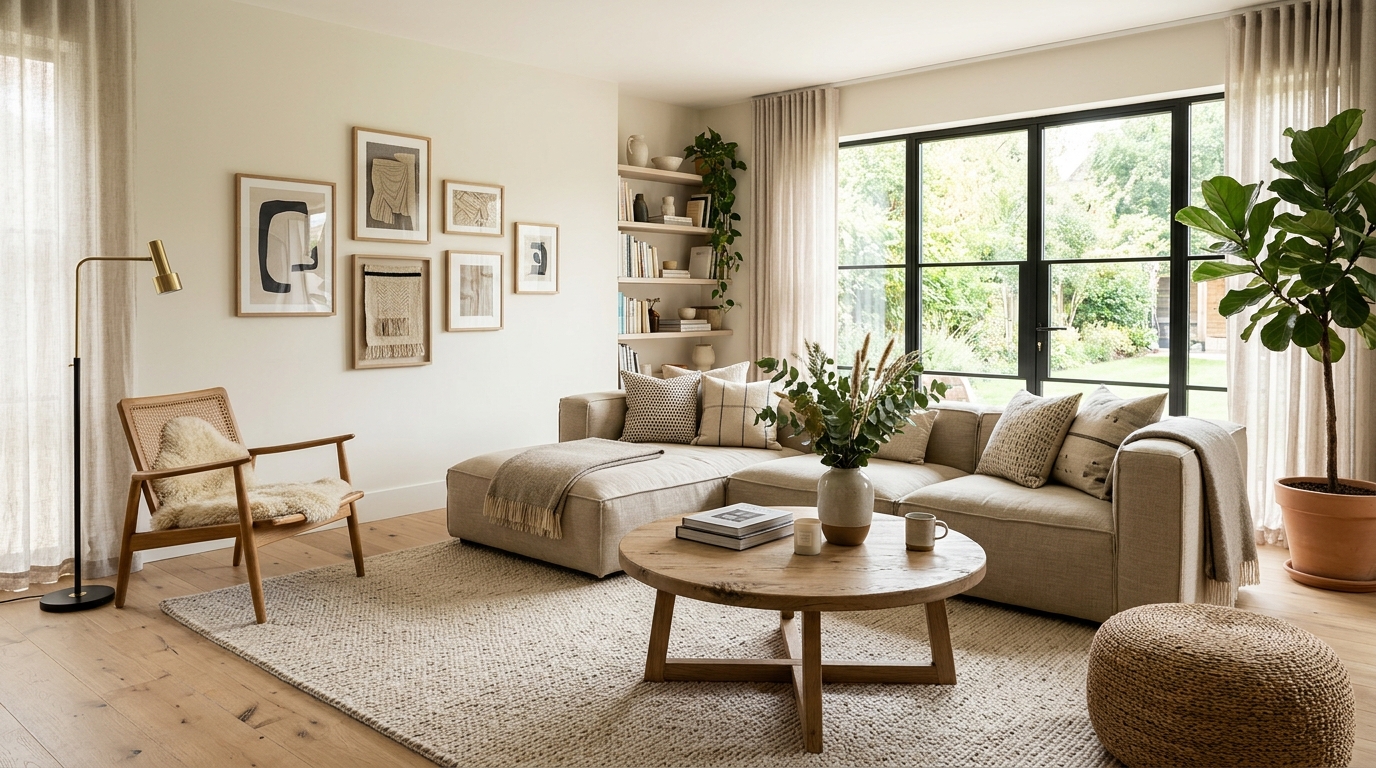 High-end interior design visual depicting small apartment balcony ideas