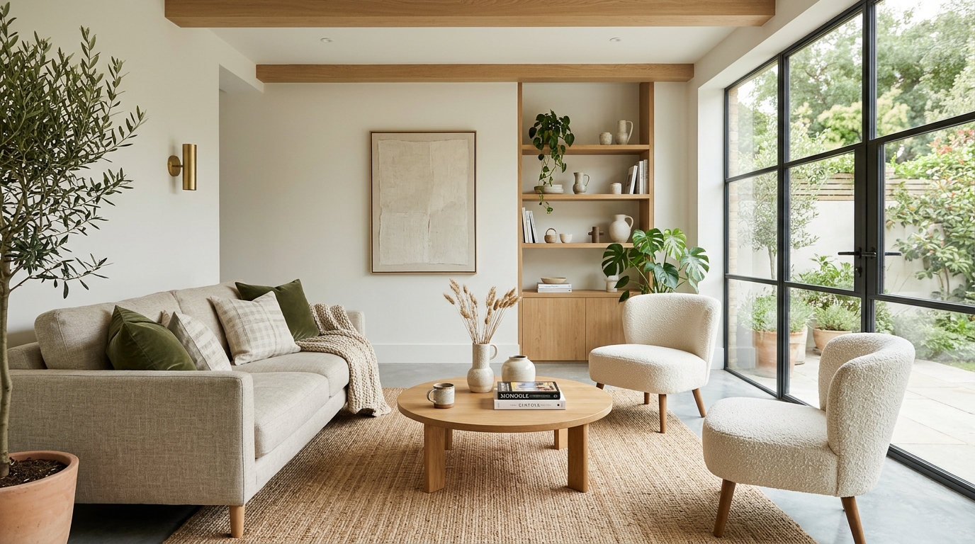 High-end interior design visual depicting small apartment balcony lighting ideas