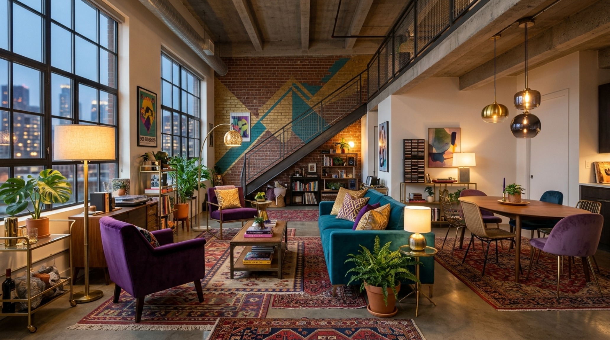 A wide-angle editorial shot of an open-plan apartment reflecting the Grove Street layout, showing seamless sightlines from the kitchen to the living area. A wide-angle editorial shot of an open-plan apartment reflecting the Grove Street layout, showing seamless sightlines from the kitchen to the living area.