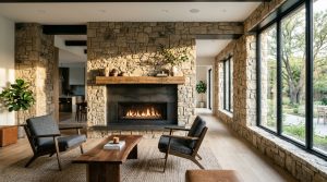 Architectural Geometry: The Blueprint For Scaling Floor To Ceiling Stone Fireplaces – Visual 3