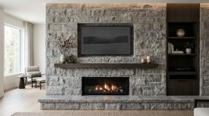 Architectural Geometry: The Blueprint For Scaling Floor To Ceiling Stone Fireplaces – Visual 6