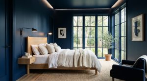 Architectural Indigo: Engineering Spatial Depth Through Color Drenching And Structural Geometry – Visual 4