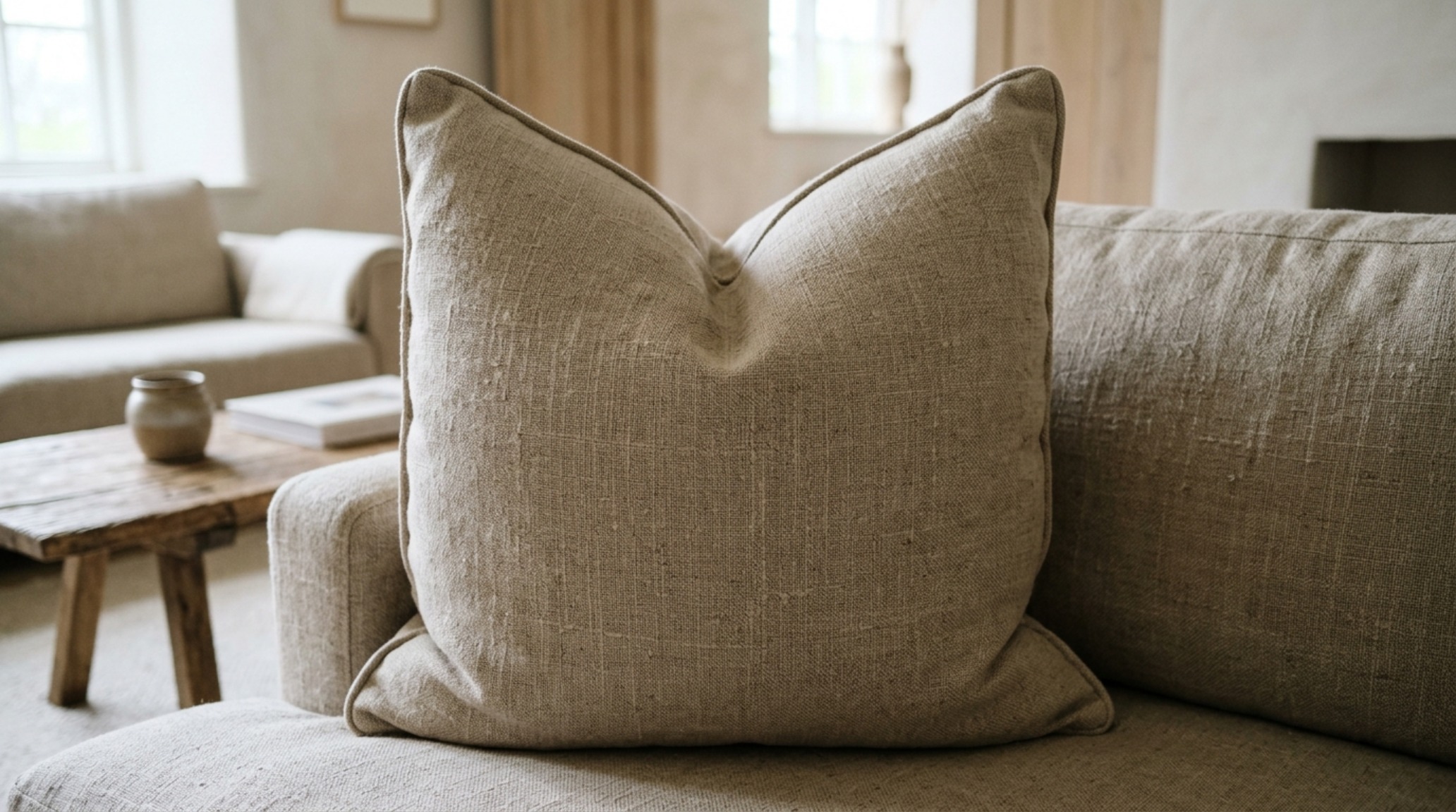 best pillow inserts for karate chop displayed on a neutral sofa with a visible center crease and plump 22-inch dimensions best pillow inserts for karate chop displayed on a neutral sofa with a visible center crease and plump 22-inch dimensions