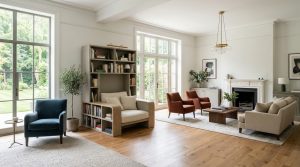 Bookchair Combined With Bookshelf: The Architectural Blueprint & Spatial Flow Guide – Visual 4