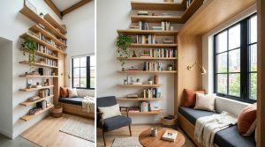 Bookchair Combined With Bookshelf: The Architectural Blueprint & Spatial Flow Guide – Visual 6
