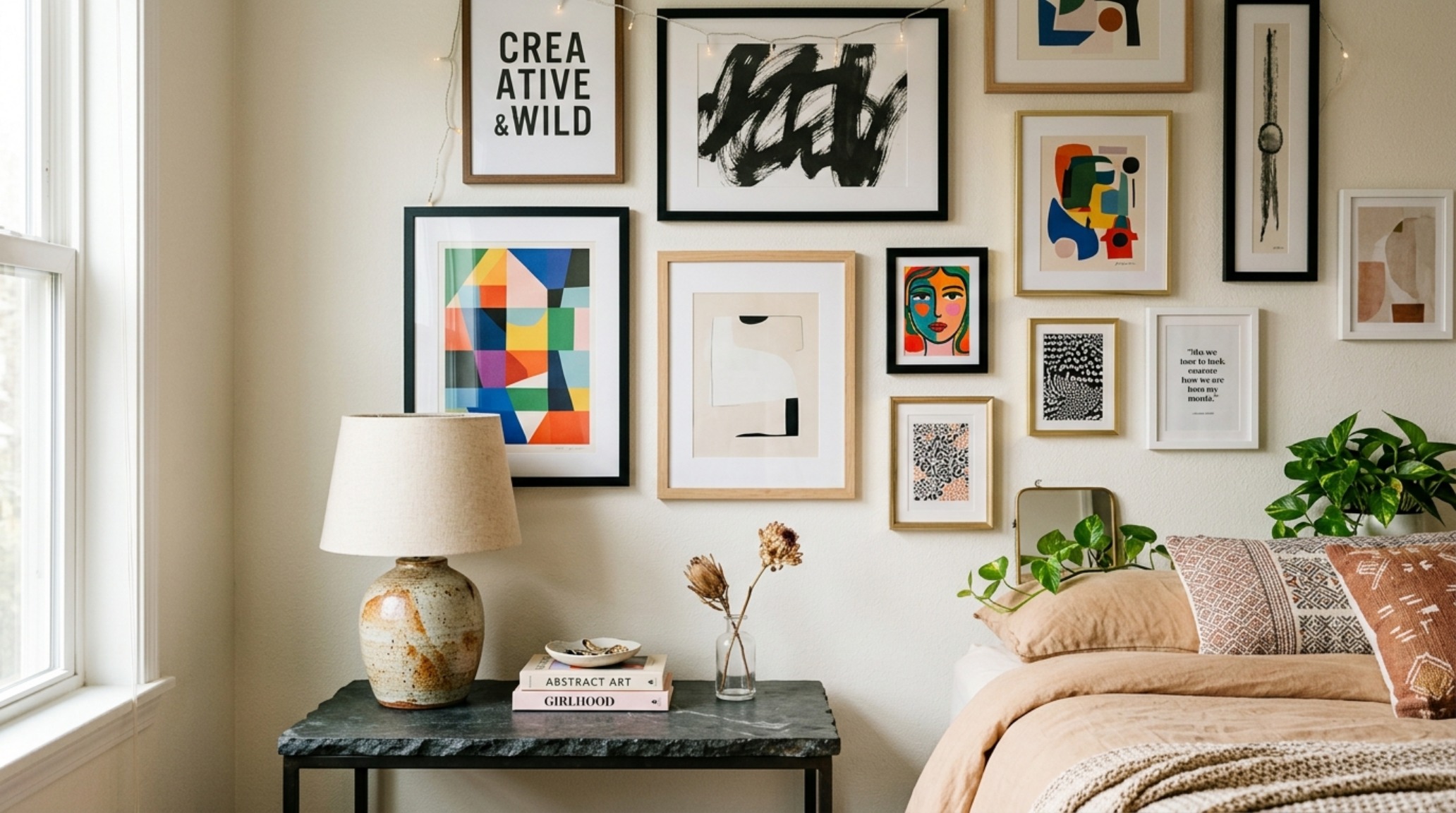 Aesthetic bedroom ideas for teens focusing on a curated gallery wall with professional framing and warm 2700K ambient lighting. Aesthetic bedroom ideas for teens focusing on a curated gallery wall with professional framing and warm 2700K ambient lighting.
