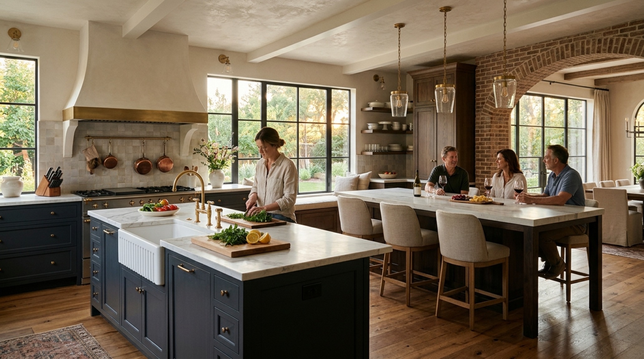 dual island kitchen floor plans featuring a professional prep island and a separate social seating area with white oak accents and marble surfaces dual island kitchen floor plans featuring a professional prep island and a separate social seating area with white oak accents and marble surfaces