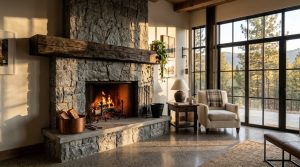 Corner Stone Fireplace: Engineering The Vertical Anchor For Asymmetrical Architecture – Visual 5