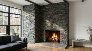 Corner Stone Fireplace: Engineering The Vertical Anchor For Asymmetrical Architecture – Visual 6