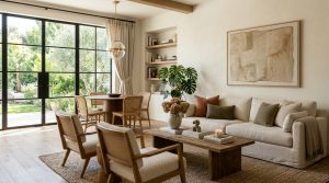 Curated Bookshelf Wealth: Styling Organic Modern Shelves With Bespoke Pigments And 2700K Glow – Visual 6