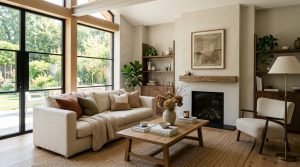 Curated Bookshelf Wealth: Styling Organic Modern Shelves With Bespoke Pigments And 2700K Glow – Visual 9