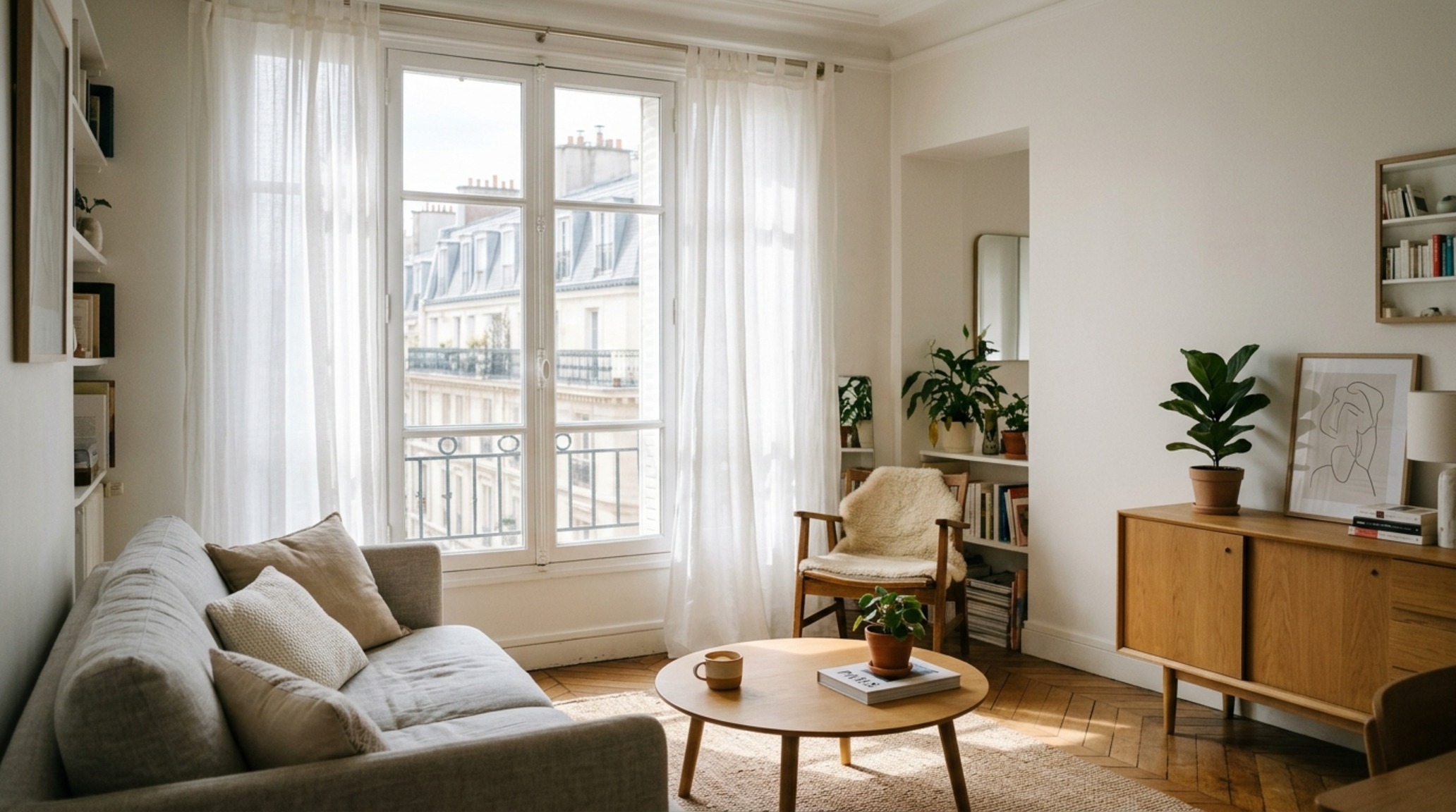 small space curtain designs for windows using sheer white floor-to-ceiling panels to create a sense of height in a compact studio apartment. small space curtain designs for windows using sheer white floor-to-ceiling panels to create a sense of height in a compact studio apartment.