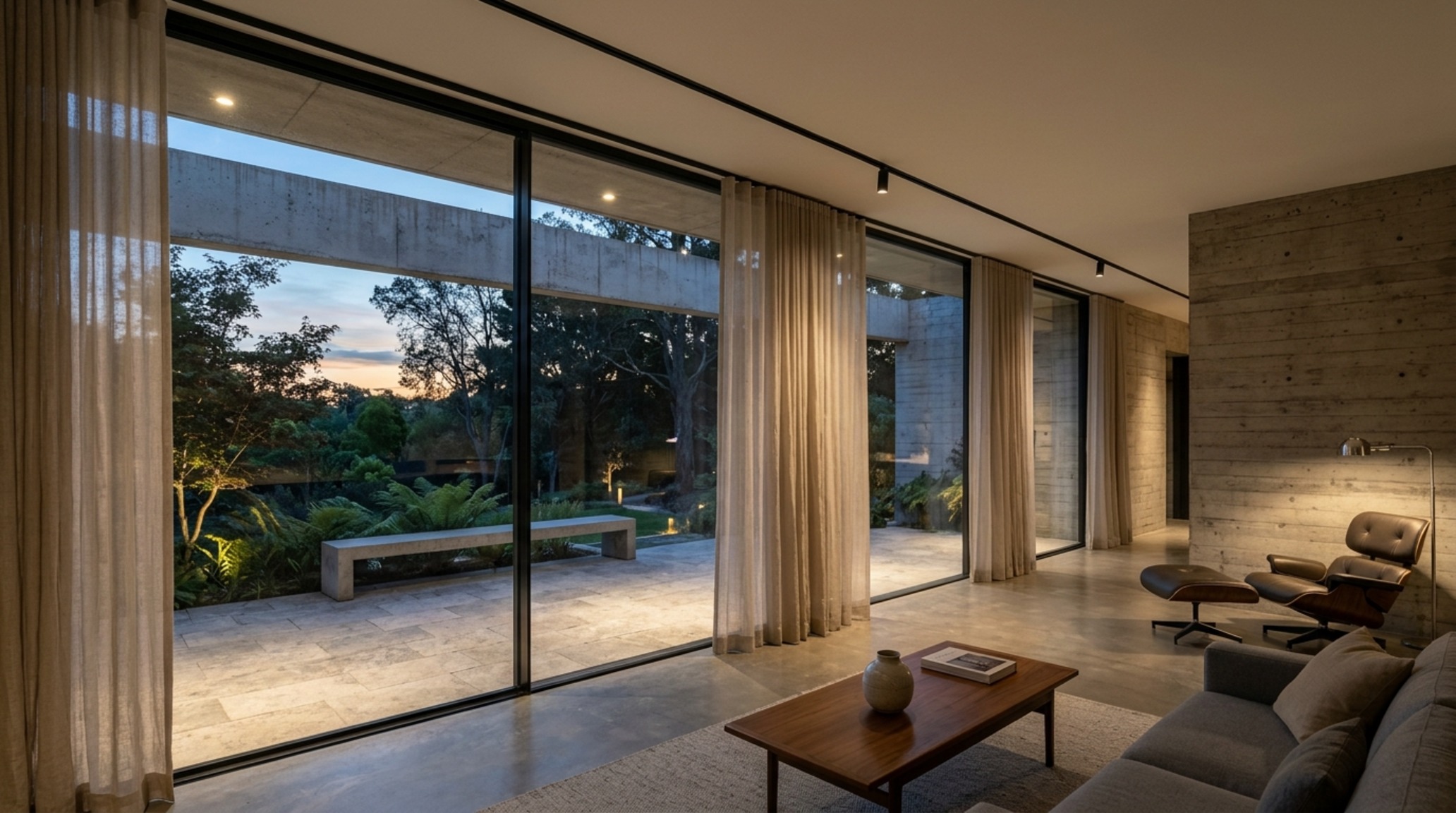 modern curtain designs for windows ideas implemented in a high-ceilinged loft with motorized double-layered sheer and blackout systems. modern curtain designs for windows ideas implemented in a high-ceilinged loft with motorized double-layered sheer and blackout systems.