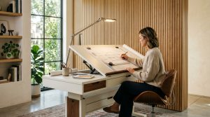 Engineering The Drafting Sanctuary: Why True Architect Desks Demand A 150cm Blueprint Benchmark – Visual 3