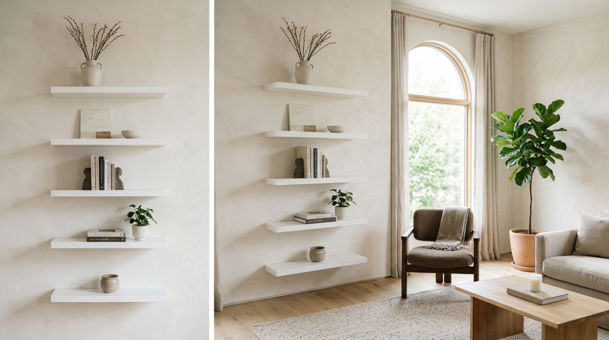 A vertical stack of matte white Ikea Lack shelves in a minimalist living room, showcasing spatial cadence and 12-inch vertical clearances for ergonomic balance. A vertical stack of matte white Ikea Lack shelves in a minimalist living room, showcasing spatial cadence and 12-inch vertical clearances for ergonomic balance.