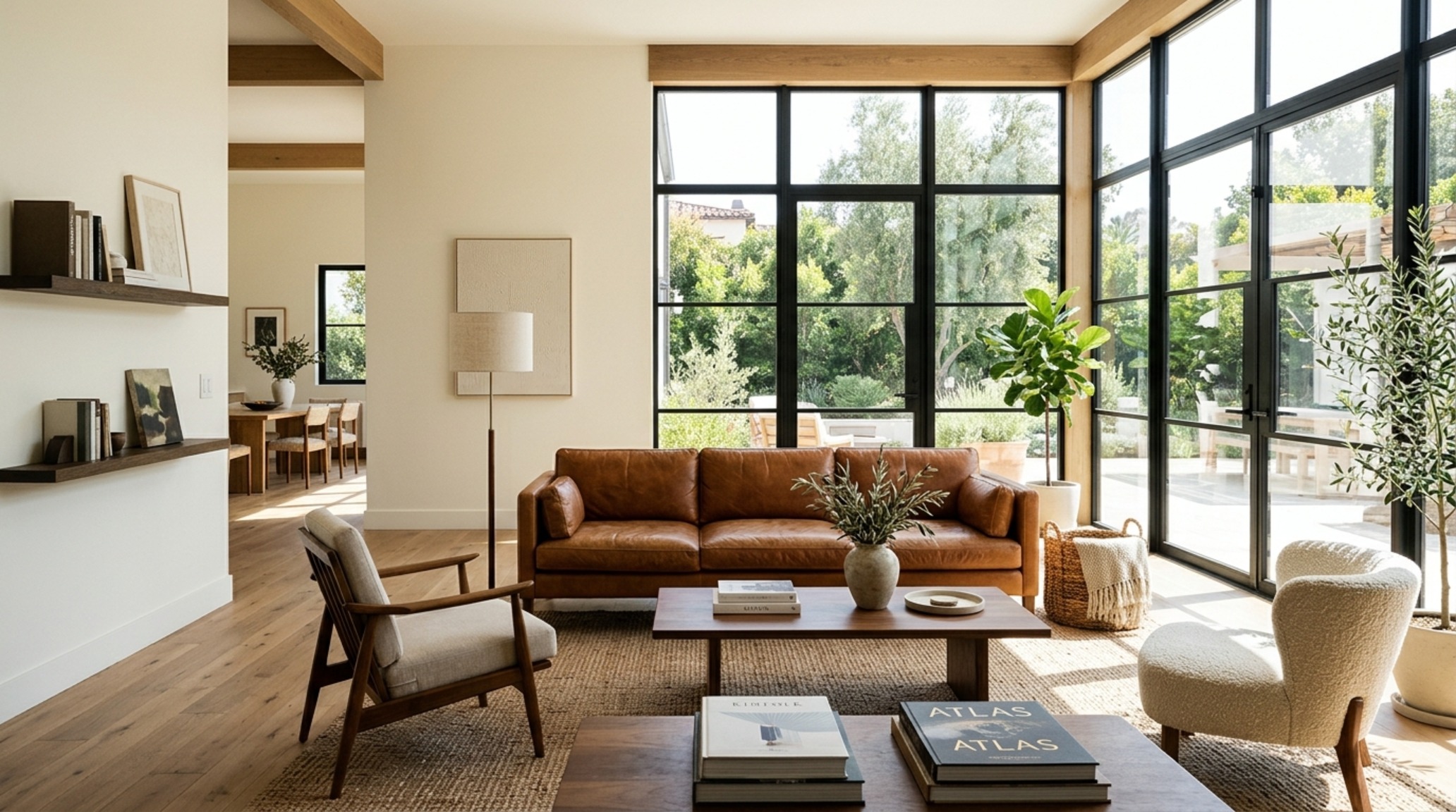 modern taking care of leather furniture ideas featuring a cognac leather sofa in an open-plan living room with 36-inch architectural walkways and natural sunlight modern taking care of leather furniture ideas featuring a cognac leather sofa in an open-plan living room with 36-inch architectural walkways and natural sunlight