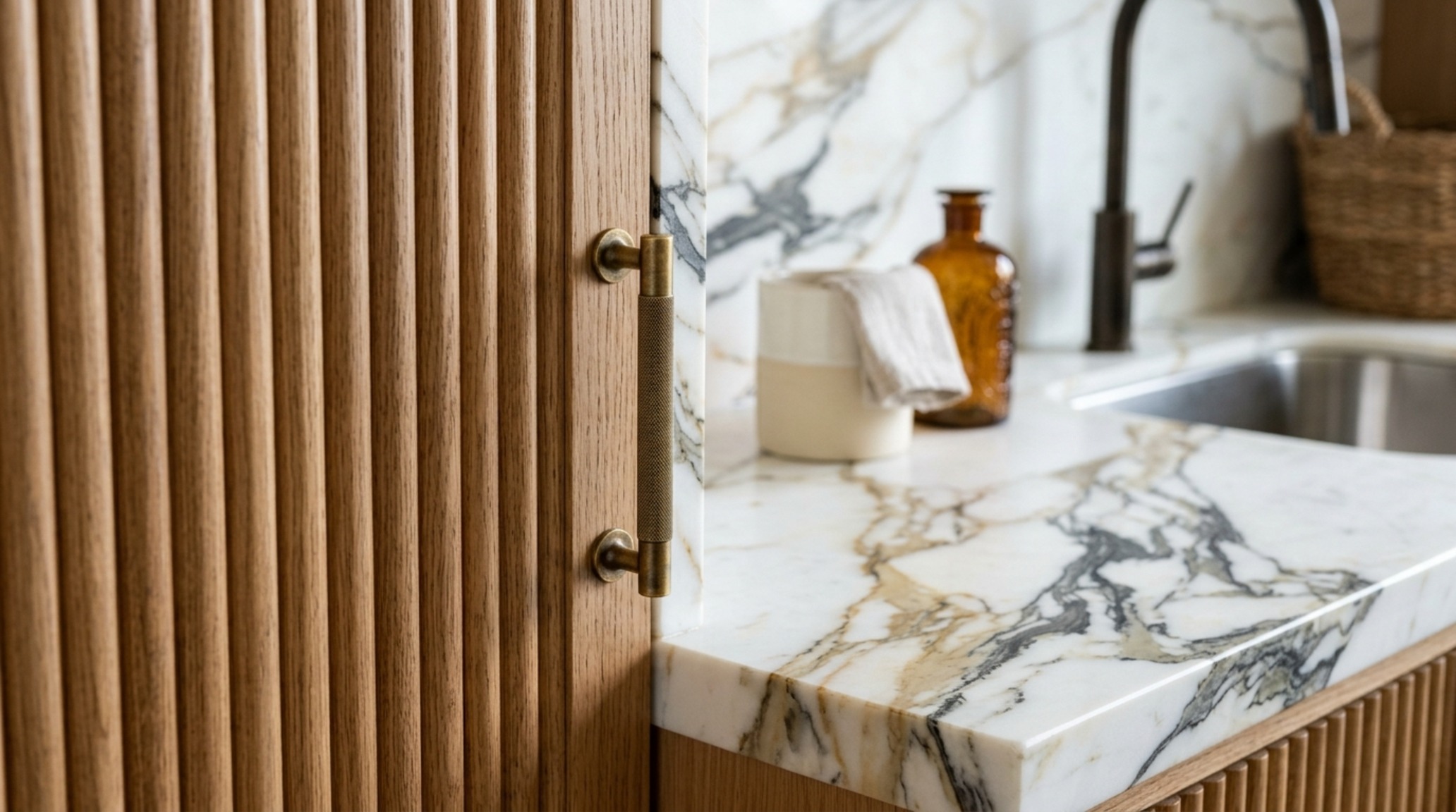 luxury laundry room layout ideas textures with a honed marble backsplash, fluted white oak panels, and unlacquered brass hardware details. luxury laundry room layout ideas textures with a honed marble backsplash, fluted white oak panels, and unlacquered brass hardware details.