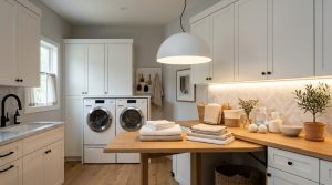 Ergonomic Mastery: Functional & Space Saving Hacks For Laundry Room Layout Ideas – Visual 4
