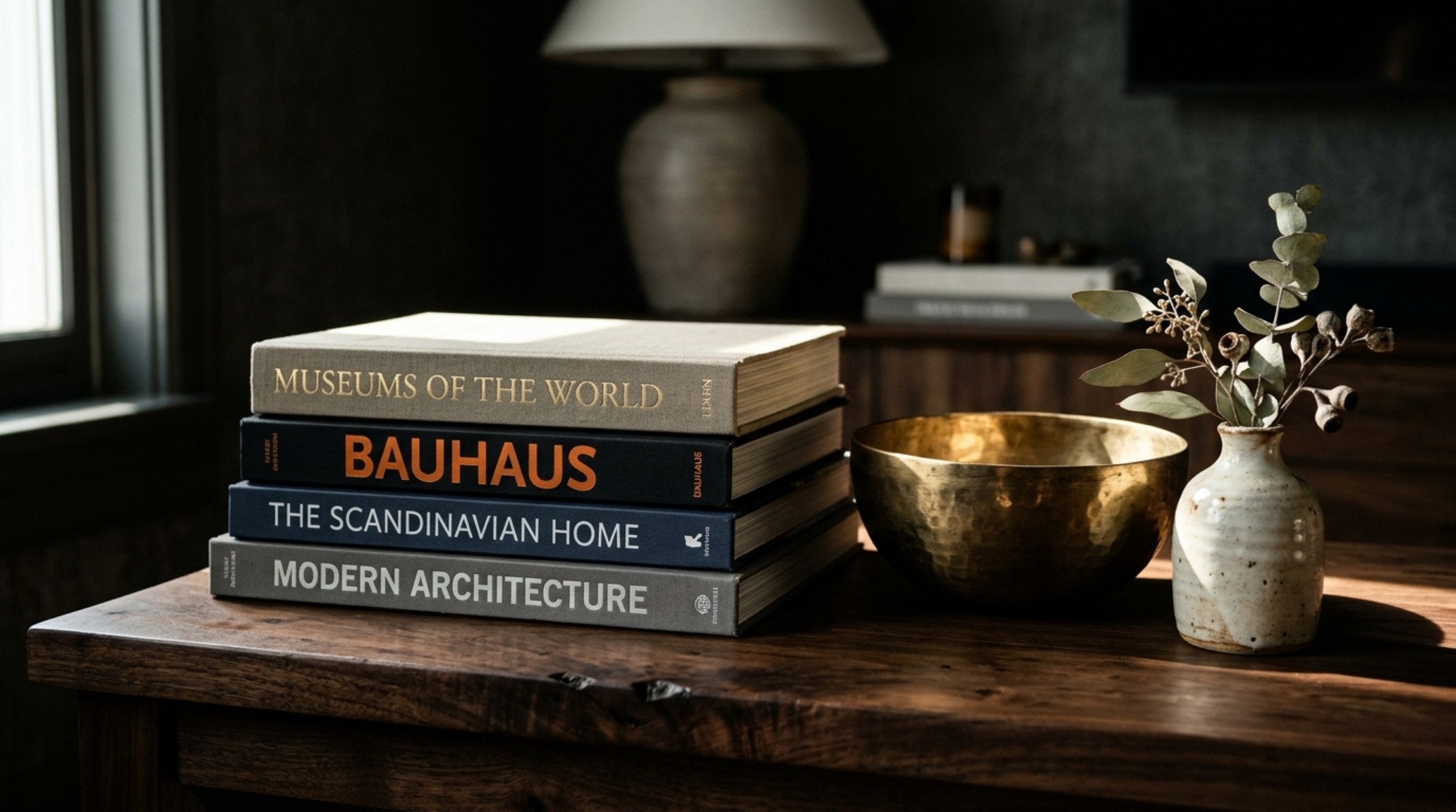 A curated shelf vignette with aged brass objects and textured ceramics, highlighting the luxury bjorn wallander manhattan apartment tour decor ideas textures.
