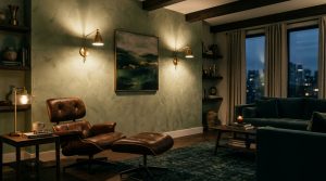 Ergonomic Mastery: Functional & Space Saving Hacks For Brown Green Living Rooms – Visual 7