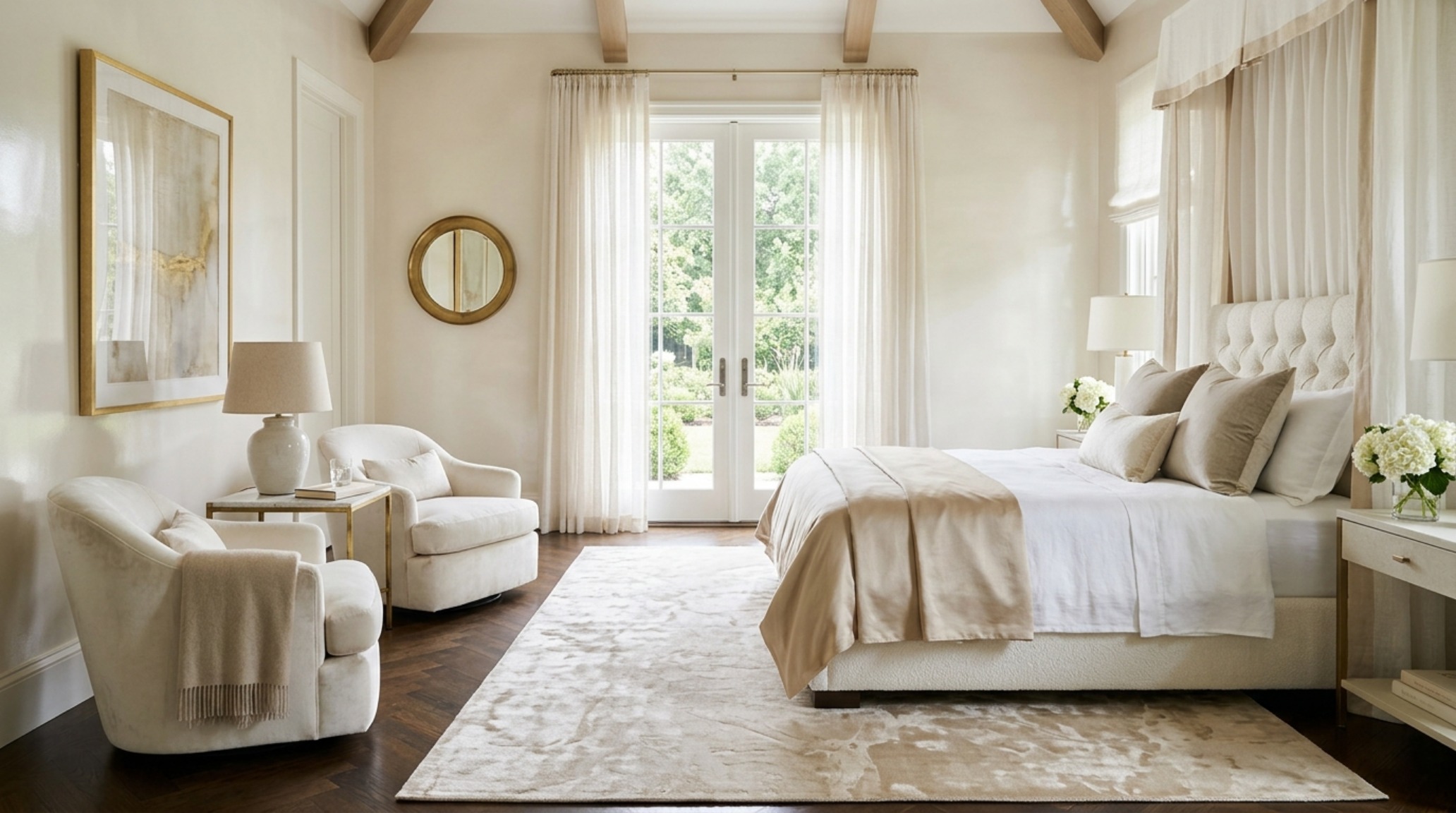 luxury bright bedroom color ideas textures including a honed travertine nightstand and a hand-knotted wool rug in ivory luxury bright bedroom color ideas textures including a honed travertine nightstand and a hand-knotted wool rug in ivory