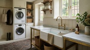 Ergonomic Mastery: Functional & Space Saving Hacks For Laundry Room Layout Ideas – Visual 7