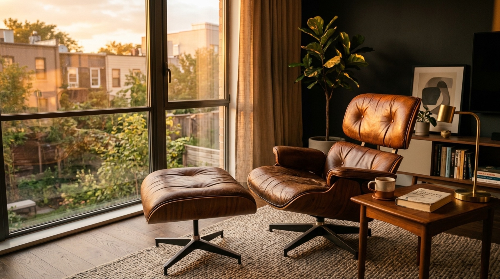taking care of leather furniture lighting guide showing UV-filtering solar shades protecting a vintage leather lounge chair from direct afternoon sun taking care of leather furniture lighting guide showing UV-filtering solar shades protecting a vintage leather lounge chair from direct afternoon sun