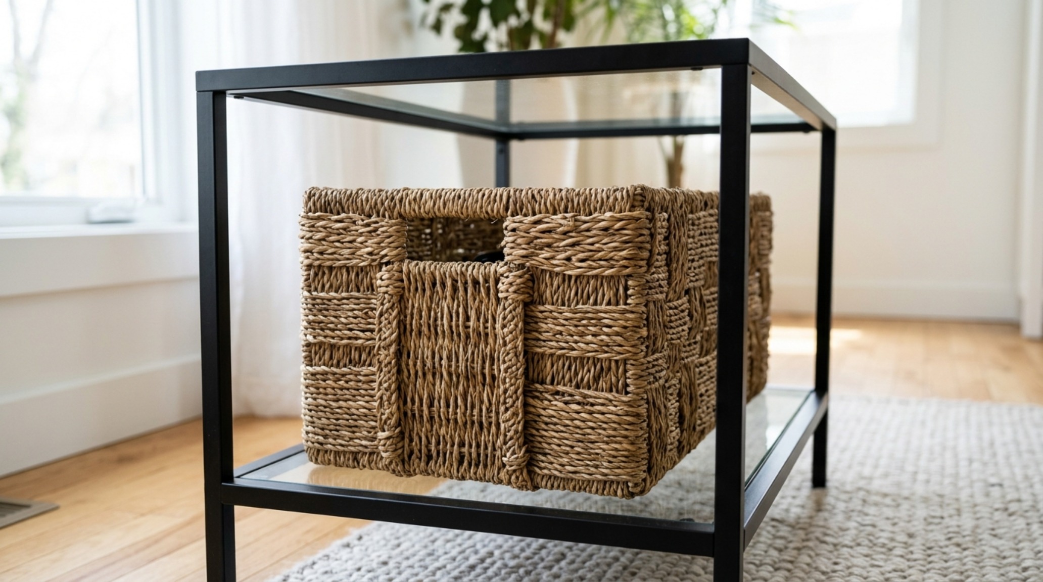 Luxury textures integrated into a small space ikea vittsjoe side table for small decor ideas featuring linen books and a stone coaster.
