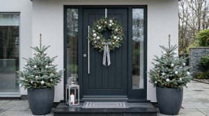 Ergonomic Mastery: Functional & Space Saving Hacks For Front Door Christmas Decorating Ideas – Visual 9