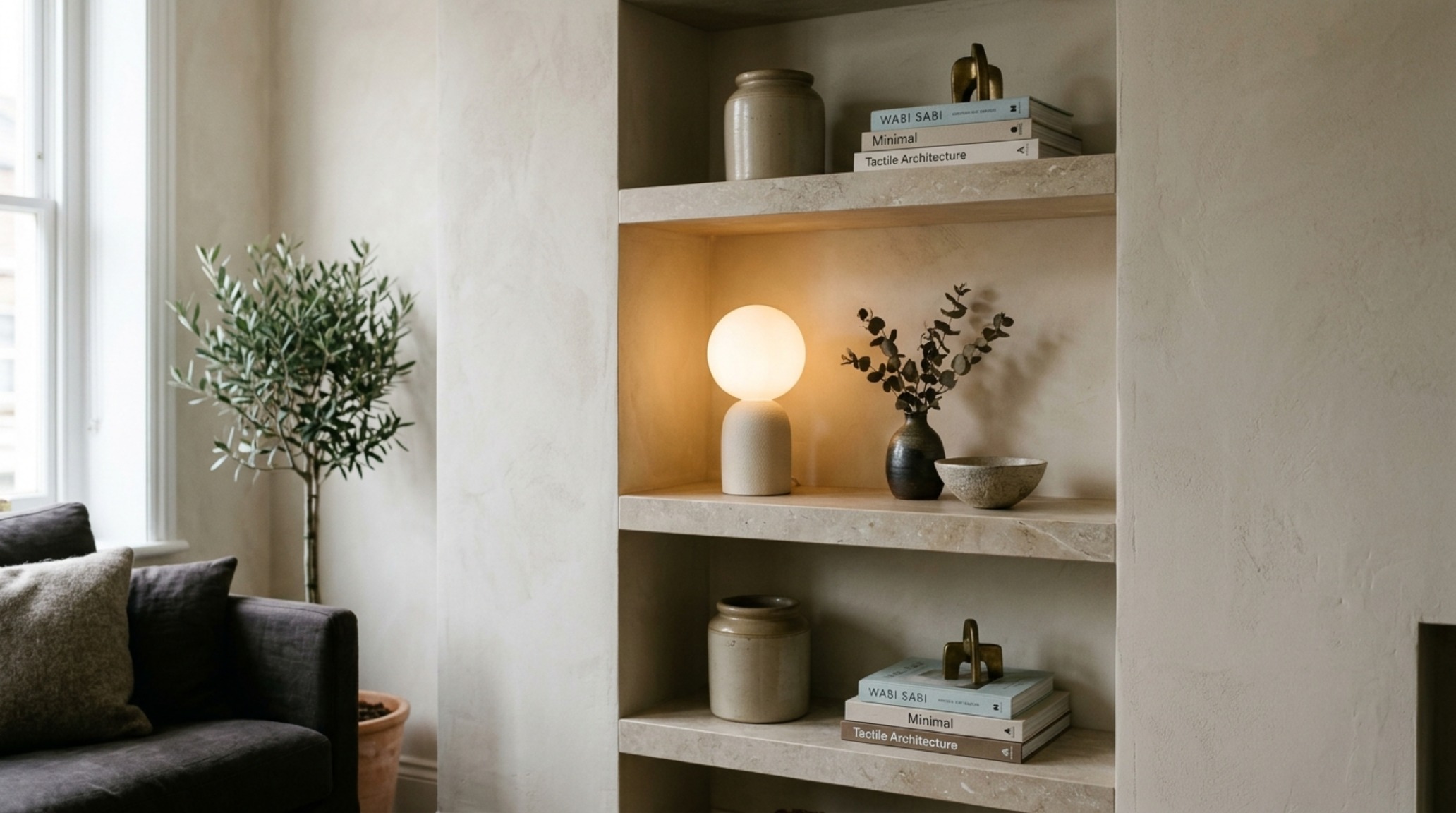 narrow living room storage solutions highlighting hidden touch-latch cabinetry and integrated LED task lighting for depth. narrow living room storage solutions highlighting hidden touch-latch cabinetry and integrated LED task lighting for depth.