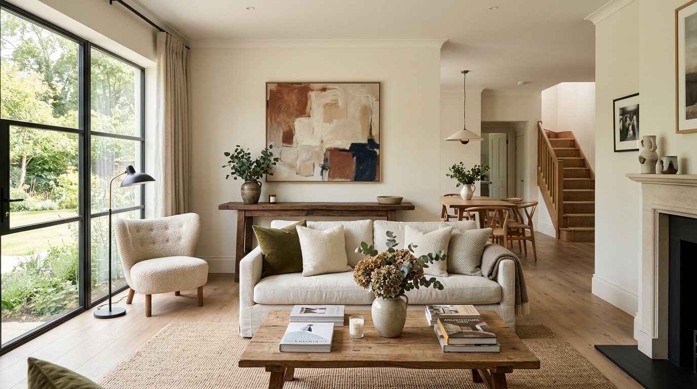 High-end interior design visual depicting small apartment balcony ideas