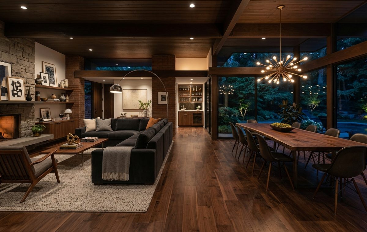 Moody Mid-Century: Trading Dopamine Decor for Dark Academia Sophistication
