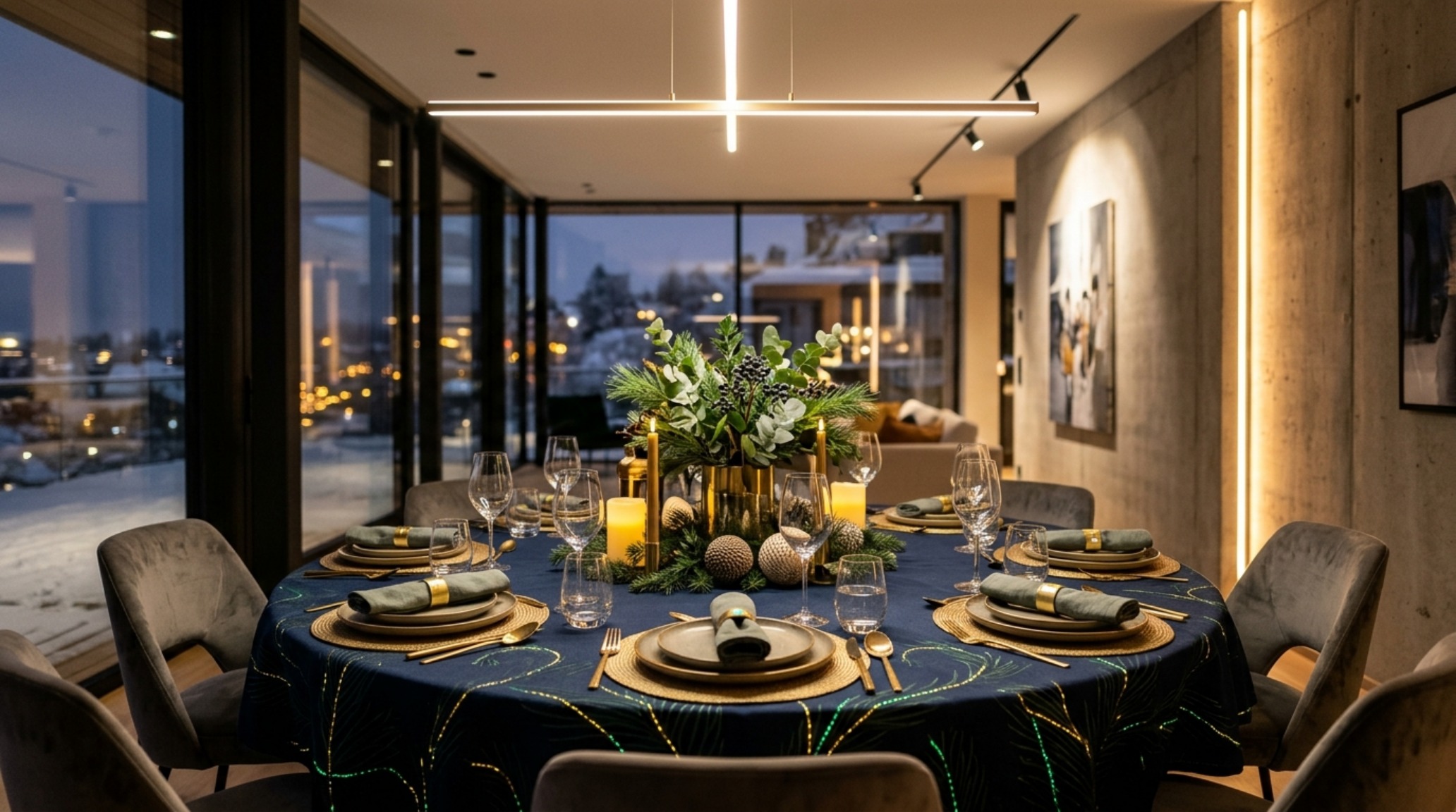 christmas table trends 2026 incorporating smart fabrics and dimmable high-CRI lighting for atmospheric holiday hosting christmas table trends 2026 incorporating smart fabrics and dimmable high-CRI lighting for atmospheric holiday hosting