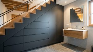 Invisible Efficiency: The Ergonomic Blueprint For High Functioning Half Baths And Hidden Storage Under The Stairs – Visual 7