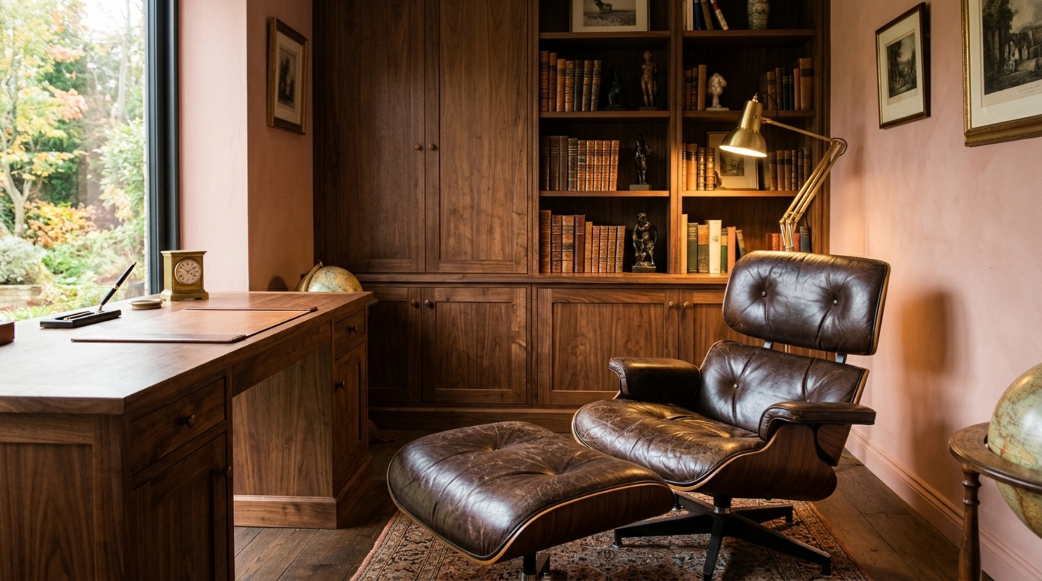Leather furniture investment value showcased by a vintage mid-century modern leather chair that has developed a deep, authentic patina over decades. Leather furniture investment value showcased by a vintage mid-century modern leather chair that has developed a deep, authentic patina over decades.