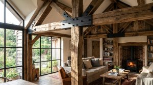 Metals, Moss, And Midnight Blues: A Masterclass In The Saturated Palette Of Beautiful Rustic Homes – Visual 2