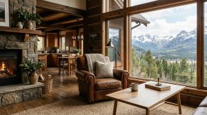 Metals, Moss, And Midnight Blues: A Masterclass In The Saturated Palette Of Beautiful Rustic Homes – Visual 9