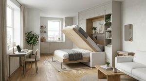 Modern Wall Bed: The Architectural Blueprint & Spatial Flow Guide – Visual 3