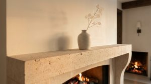 Natural Nuance: Weaving Mediterranean Fossil Stone And Honed Textures For A Sensory First Hearth – Visual 2