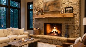 Natural Nuance: Weaving Mediterranean Fossil Stone And Honed Textures For A Sensory First Hearth – Visual 4