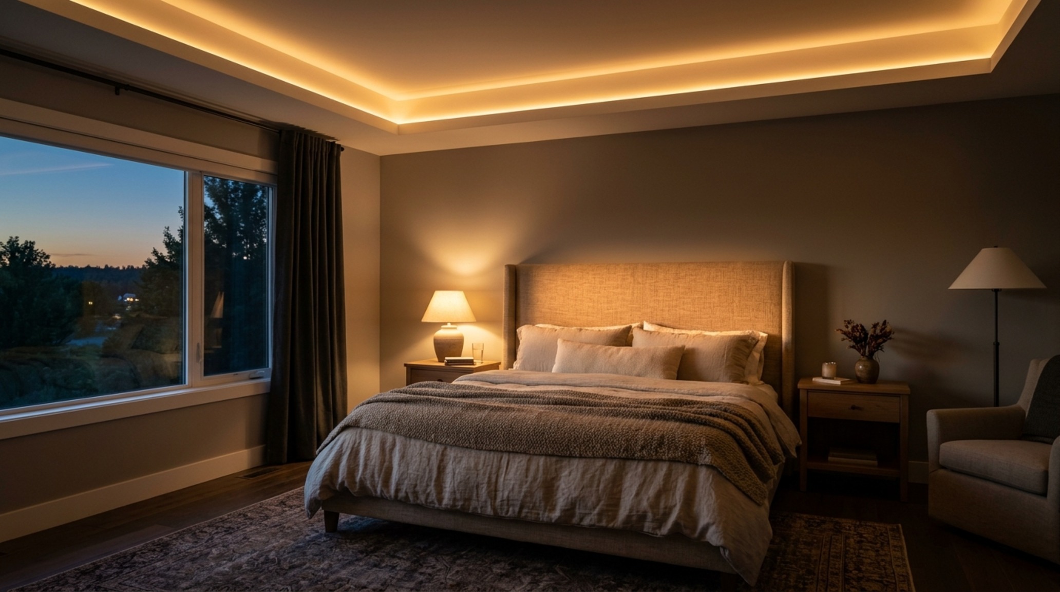 new interior designs lighting guide illustrating layered 2700K ambient lighting in a bedroom with high CRI 90+ recessed LEDs and directional brass wall sconces new interior designs lighting guide illustrating layered 2700K ambient lighting in a bedroom with high CRI 90+ recessed LEDs and directional brass wall sconces