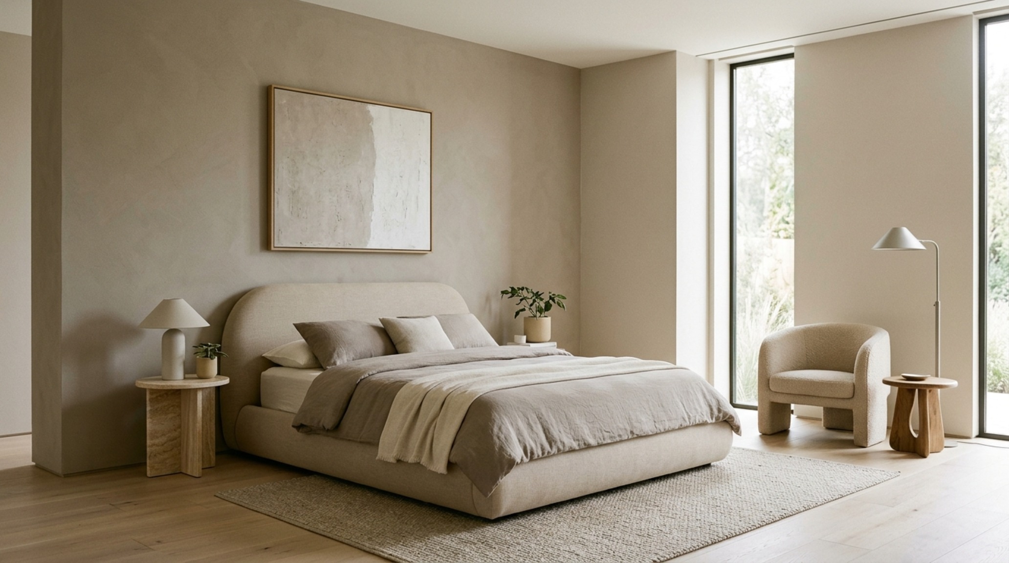 modern painting my bedroom ideas ideas using a muted mushroom palette to highlight the silhouette of mid-century modern furniture