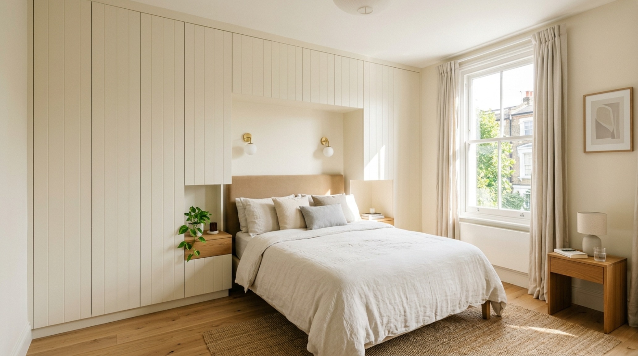 small space painting my bedroom ideas focusing on vertical storage painted in the same hue as the walls for a seamless look