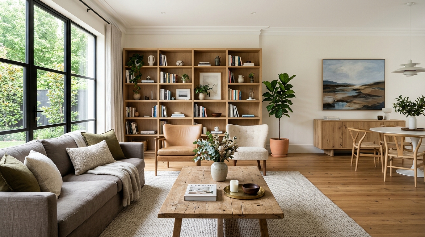 High-end interior design visual depicting small apartment balcony ideas