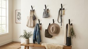 Sculptural Storage: Infusing Bespoke Textures And Moody Palettes Into Your Wall Mounted Coat Rack Plans – Visual 5