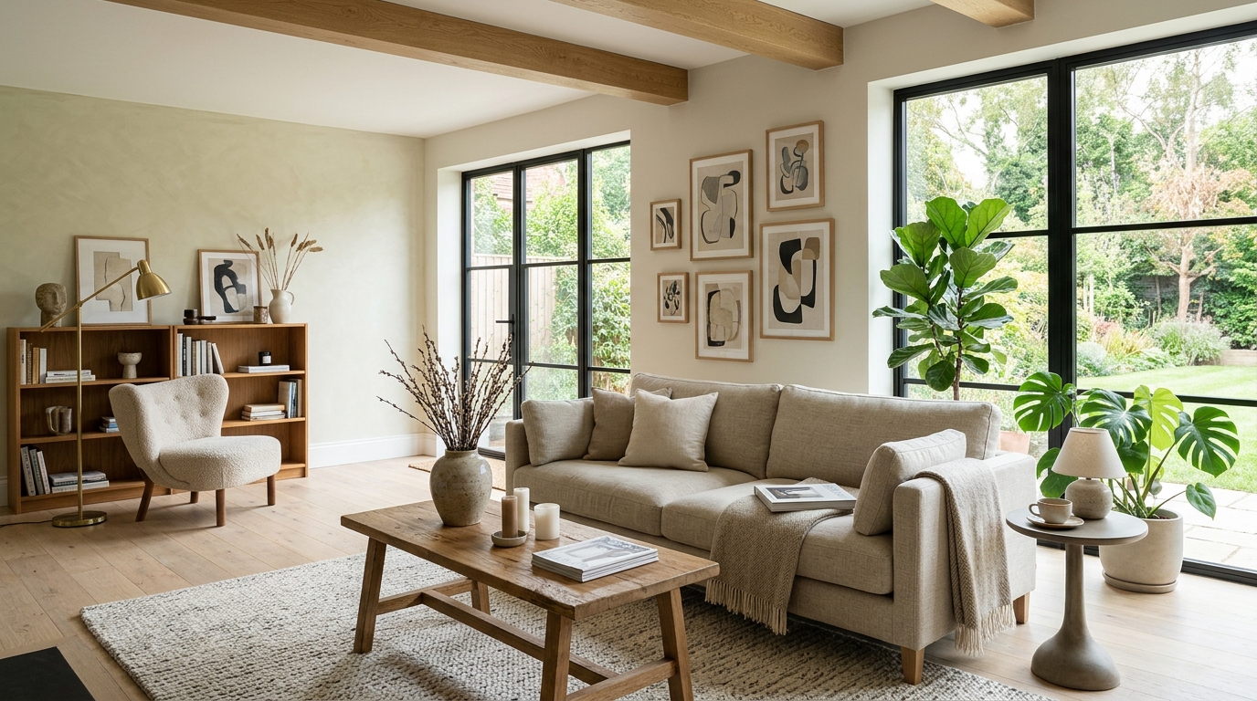 High-end interior design visual depicting small apartment balcony ideas