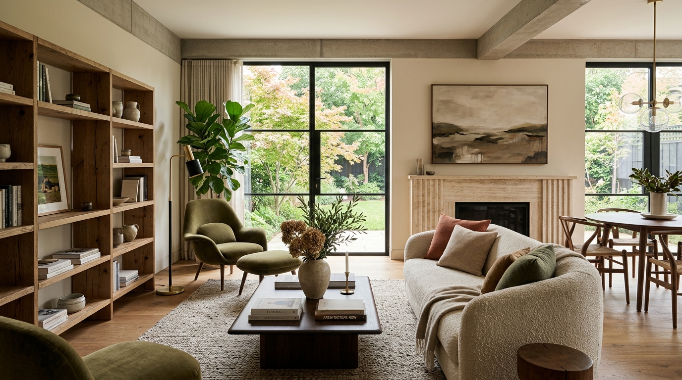 High-end interior design visual depicting small apartment balcony ideas