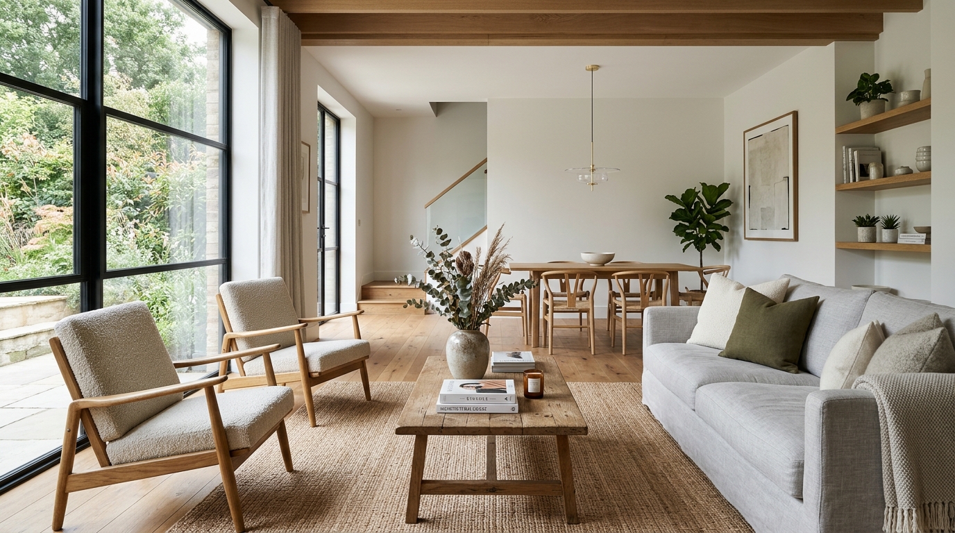 High-end interior design visual depicting small apartment balcony ideas