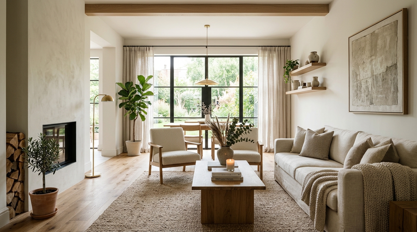 High-end interior design visual depicting small apartment balcony ideas