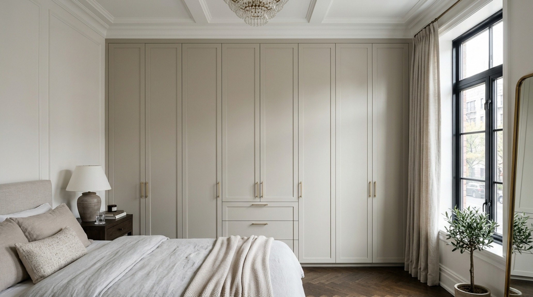 vertical storage hacks for rooms utilizing a high-gloss cabinetry system that reaches the ceiling to maximize cubic volume in a compact suite. vertical storage hacks for rooms utilizing a high-gloss cabinetry system that reaches the ceiling to maximize cubic volume in a compact suite.